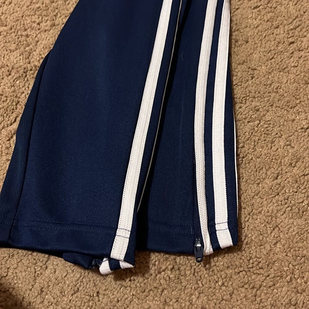 Adidas Blue stripped sweats - Picture 3 of 4